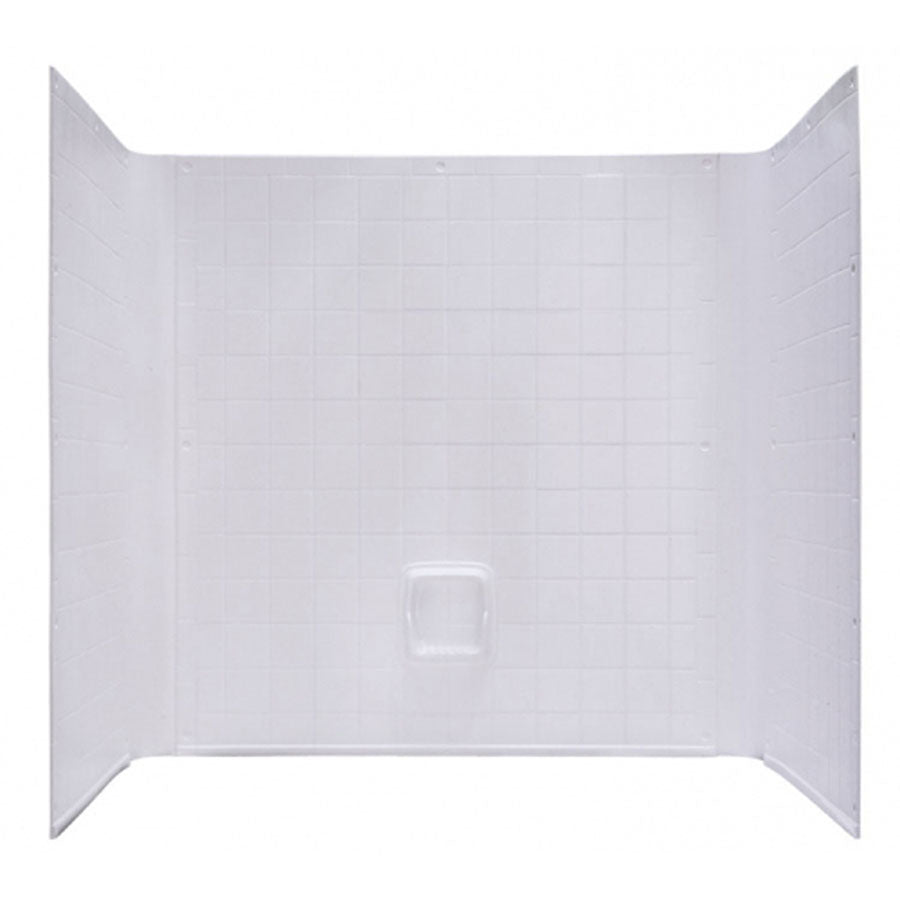Kinro W-32754-SPK Three-Piece Tub Surround - 27 in. x 54 in., White