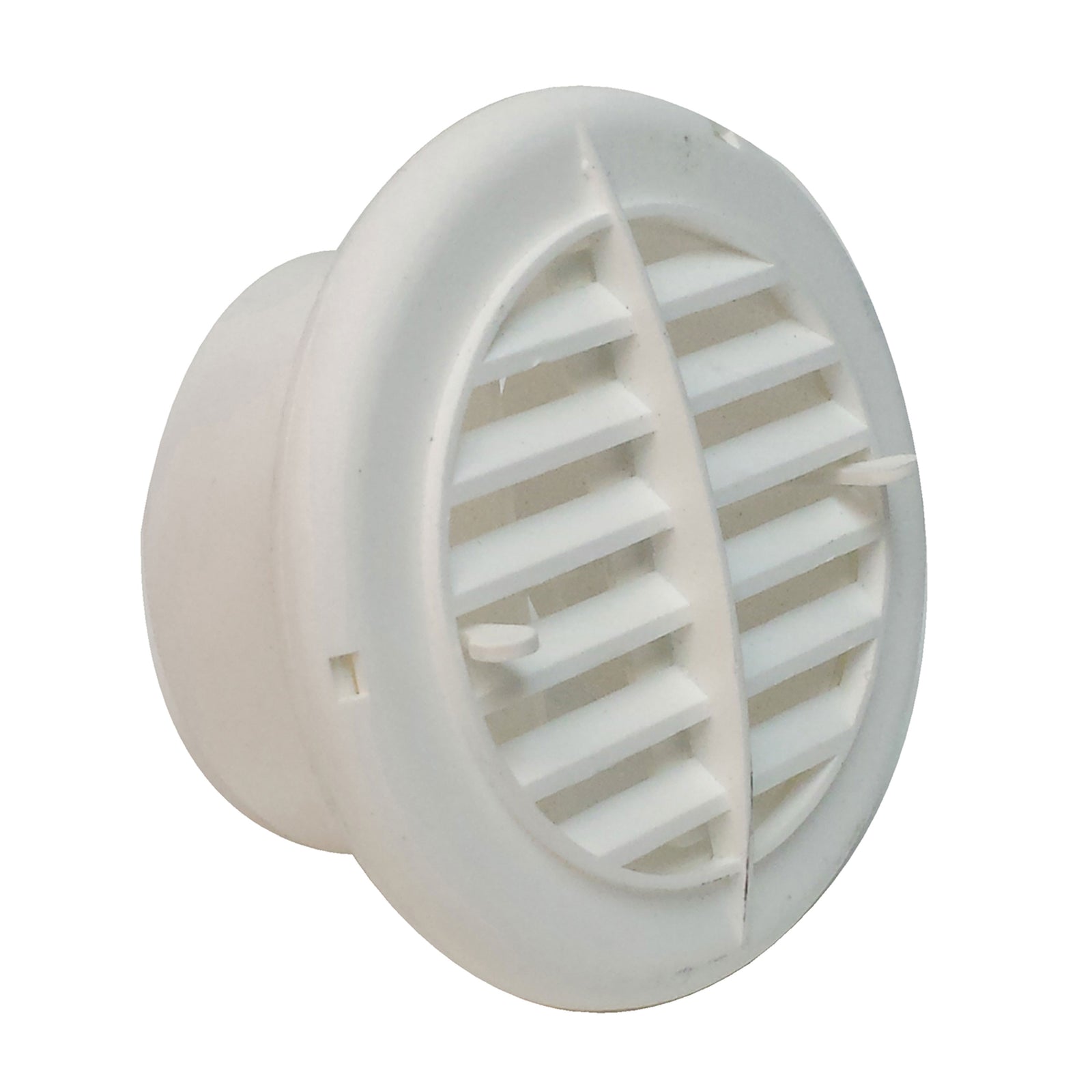 Valterra A10-3350VP Rotating/Dampered Heating and A/C Register - 4" ID x 5-1/2" OD, White