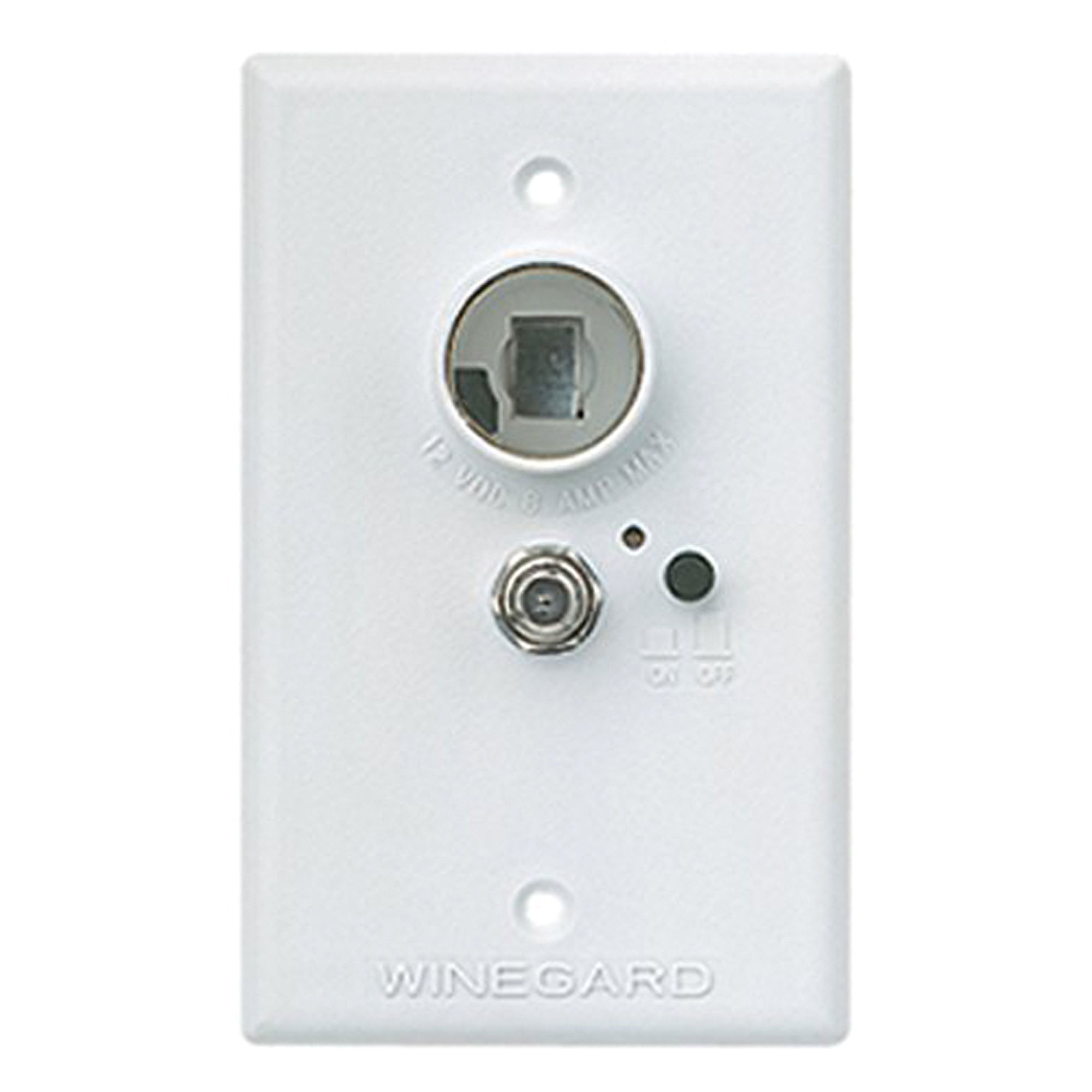 Winegard RA-7296 Wall Plate Signal Amplifier - White