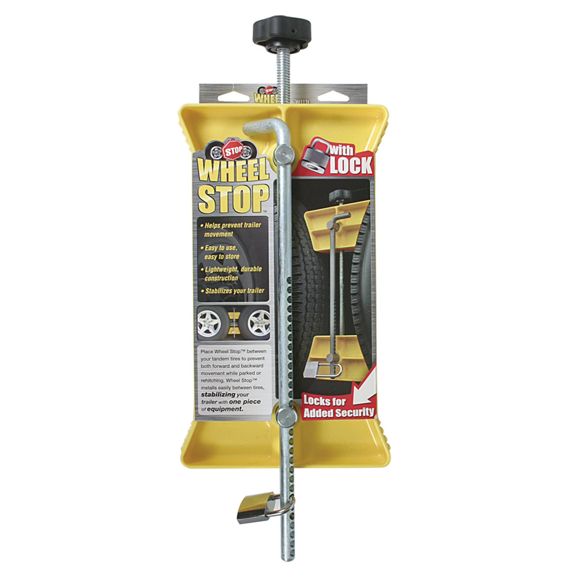 Camco 44642 Wheel Stop - Large with Lock