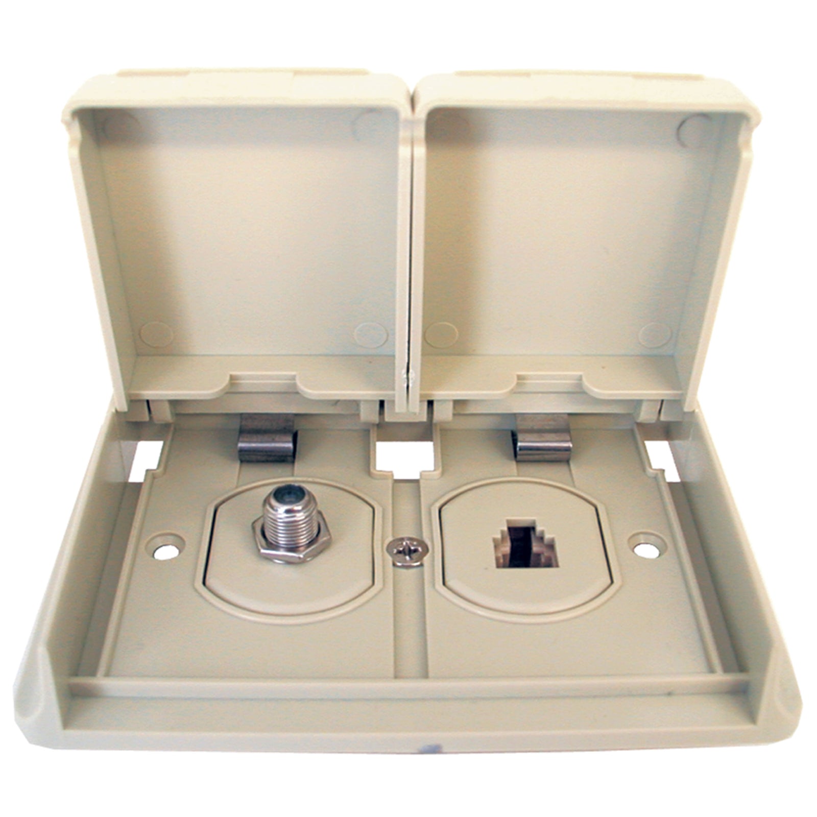 Prime Products 08-6305 TV/Phone Exterior Receptacle - White