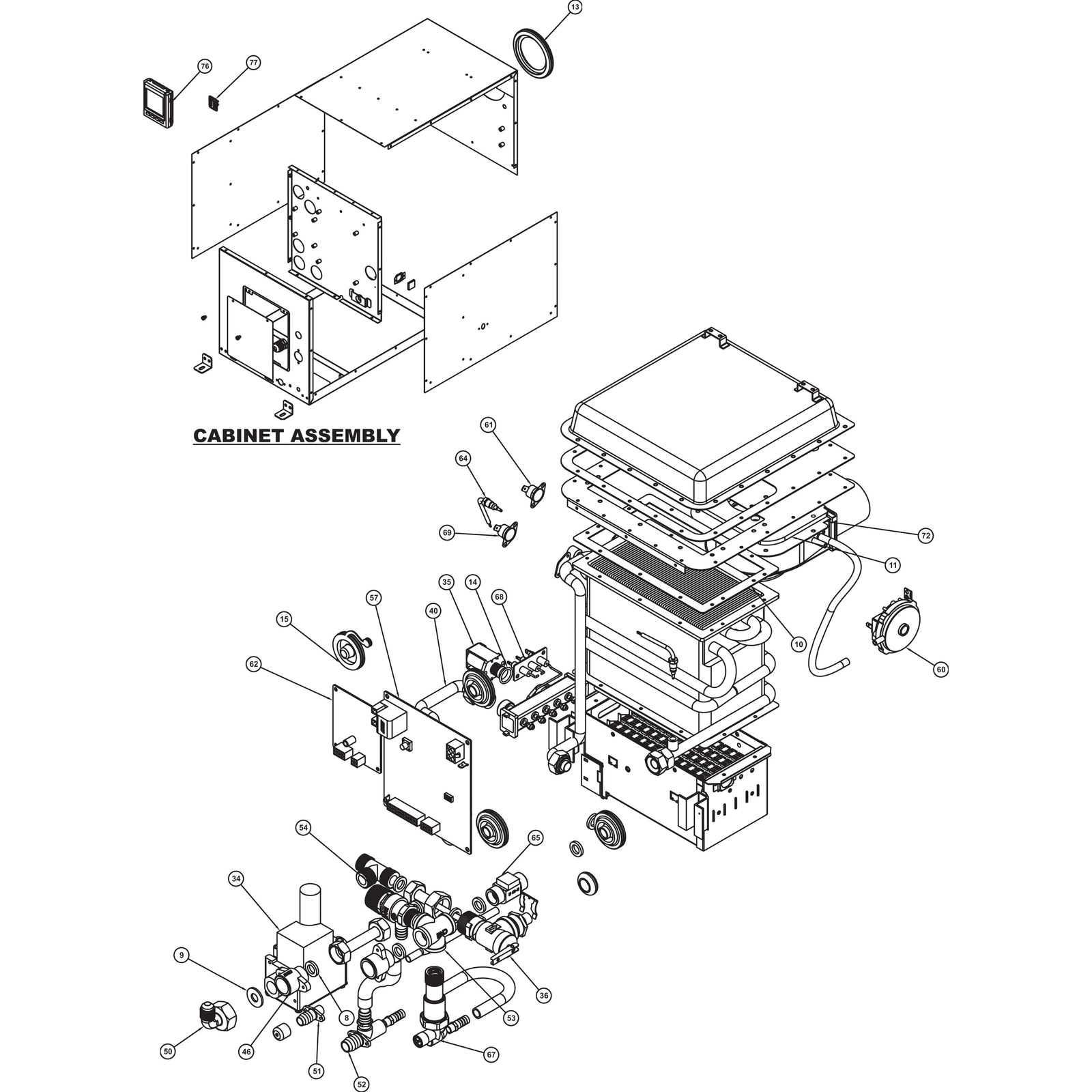Suburban 161253 IW60 On-Demand Water Heater Controller - Black