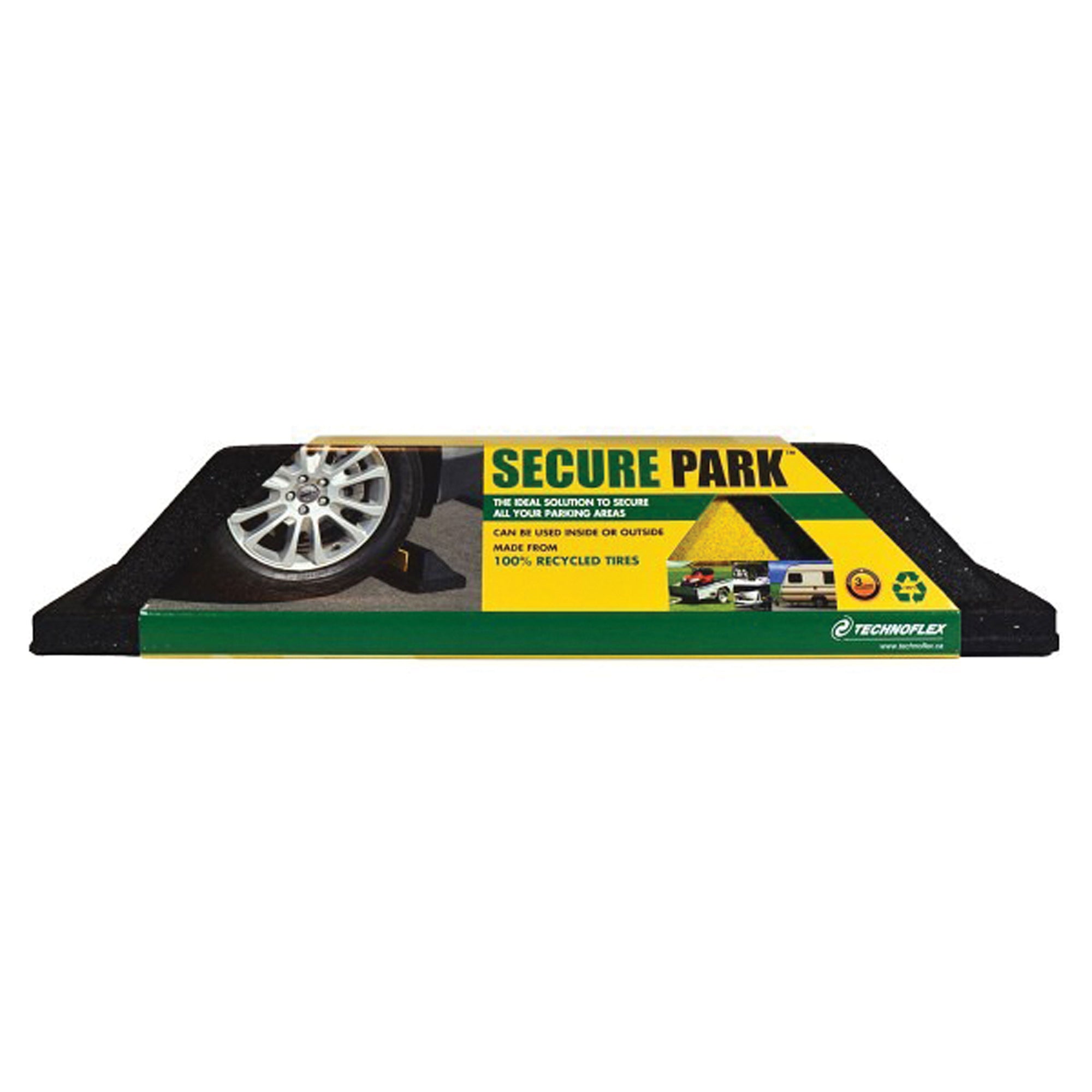 Technoflex PC20Y SECURE PARK I Parking Curb - 20 in. L x 6 in. W x 4.5 in. H