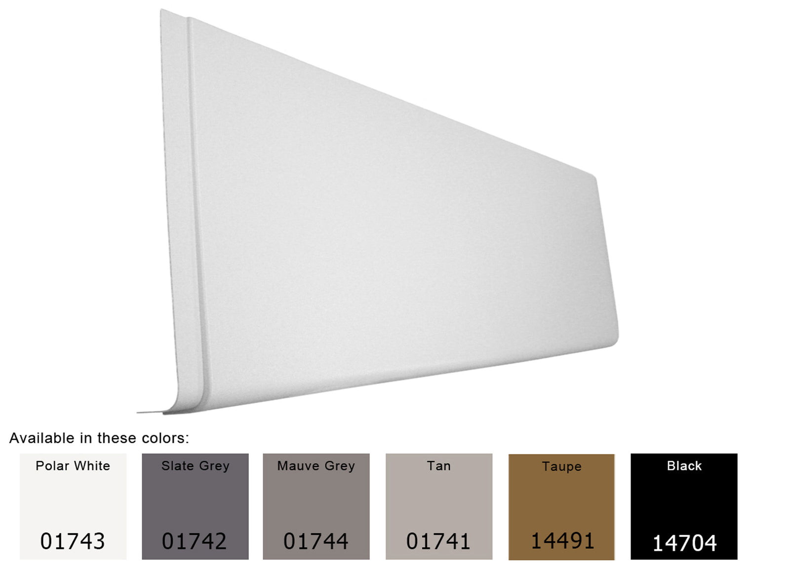 Icon 14491 Panel Skirting J-Wrap - 52" x 17" x 3", Taupe