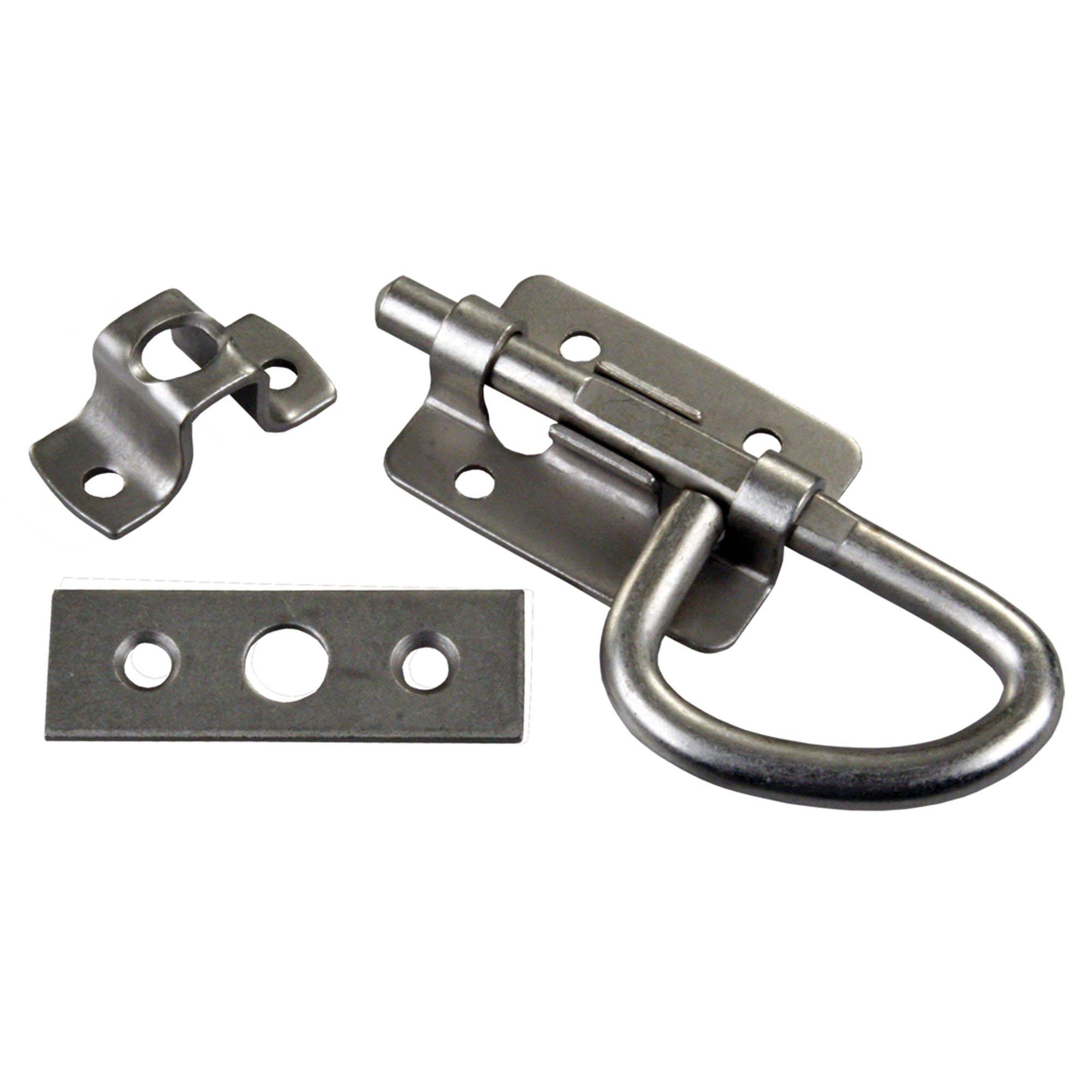 JR Products 20655 Universal Bolt Latch - Nickel