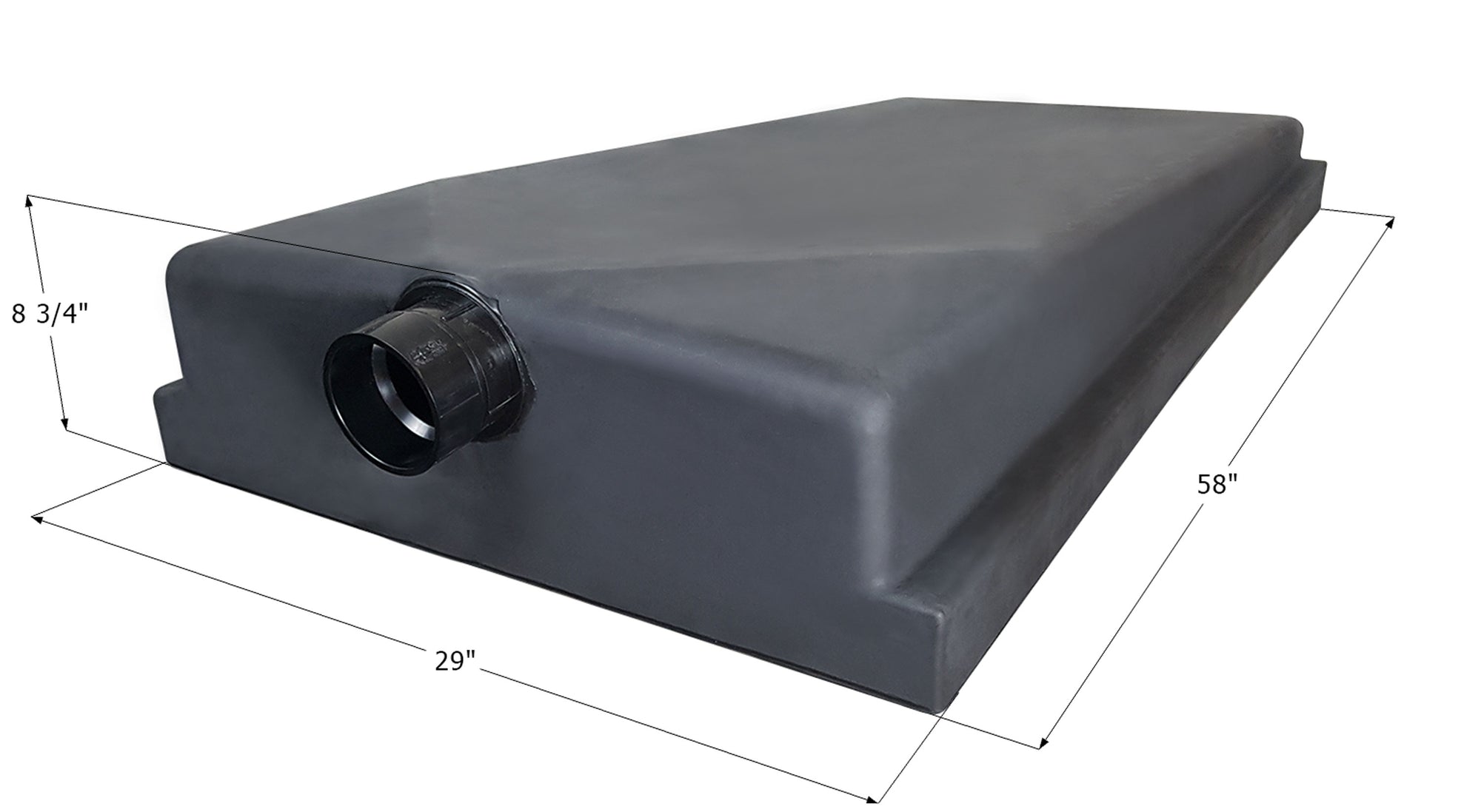 Icon 14321 Holding Tank H3678 for Jayco 5th Wheel Travel Trailer - 58" x 29" x 8.75", 45 Gallon
