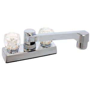 Phoenix Faucets PF211304 Dual Handle 4" Bar Deck Faucet - 8" Hi-Rise Tubular Spout, Acrylic