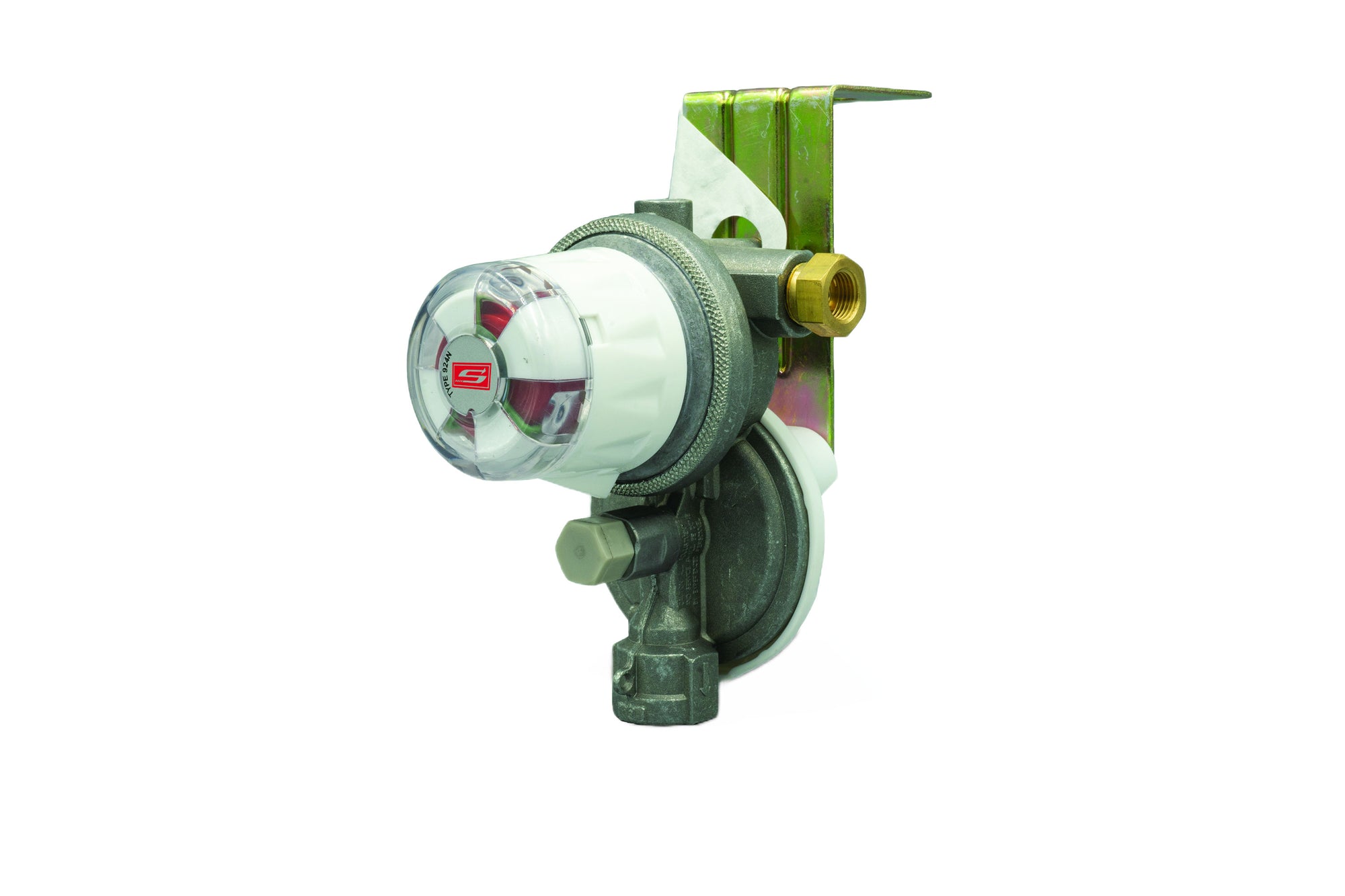 Suburban LP-R924 Low Capacity, Automatic Changeover Regulator -160,000 BTU/hr, Inlet: 1/4" Inverted Flare, Outlet: 3/8" FNPT