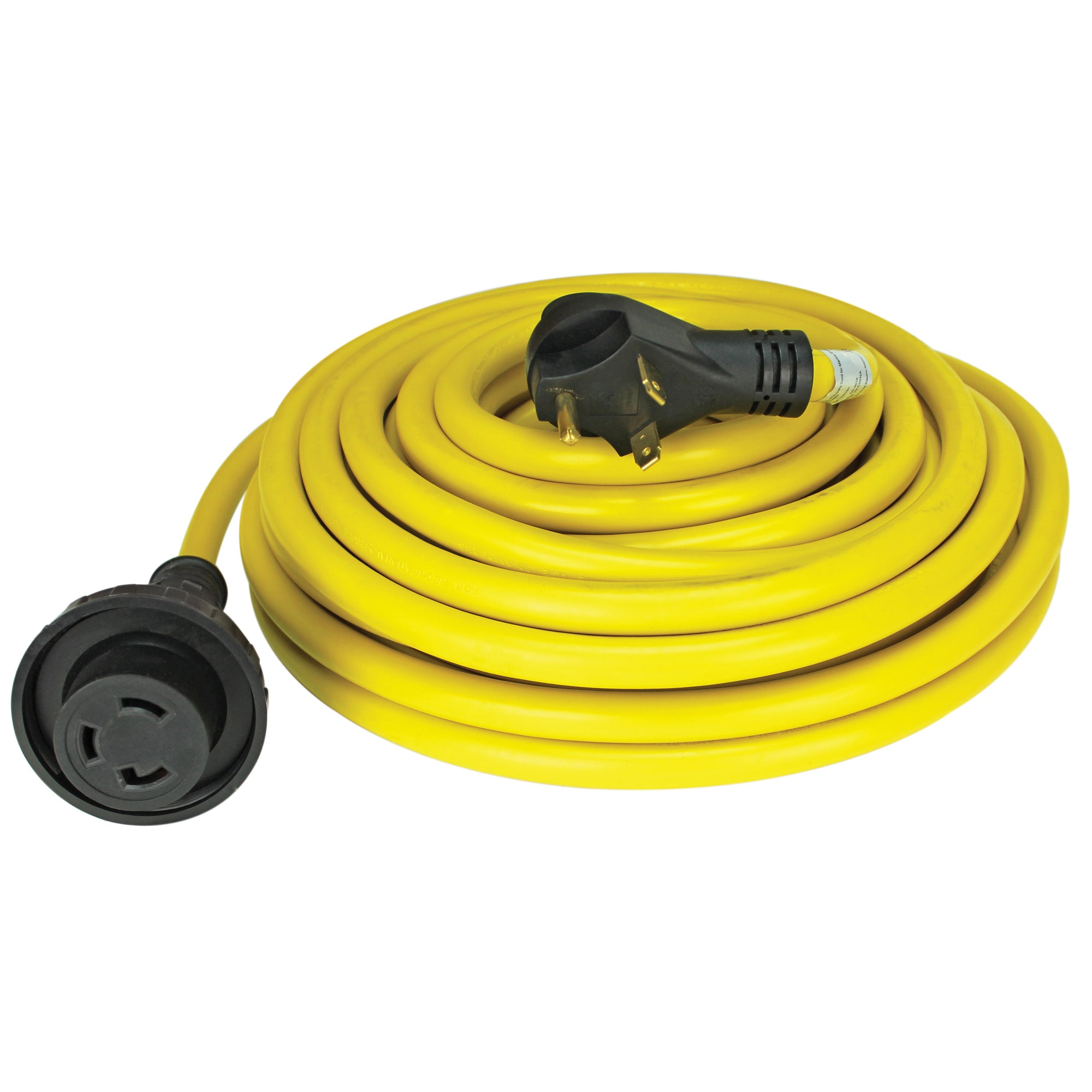 50' 30 AMP RV CORD WITH CONNECTOR PLUG W/HANDLES