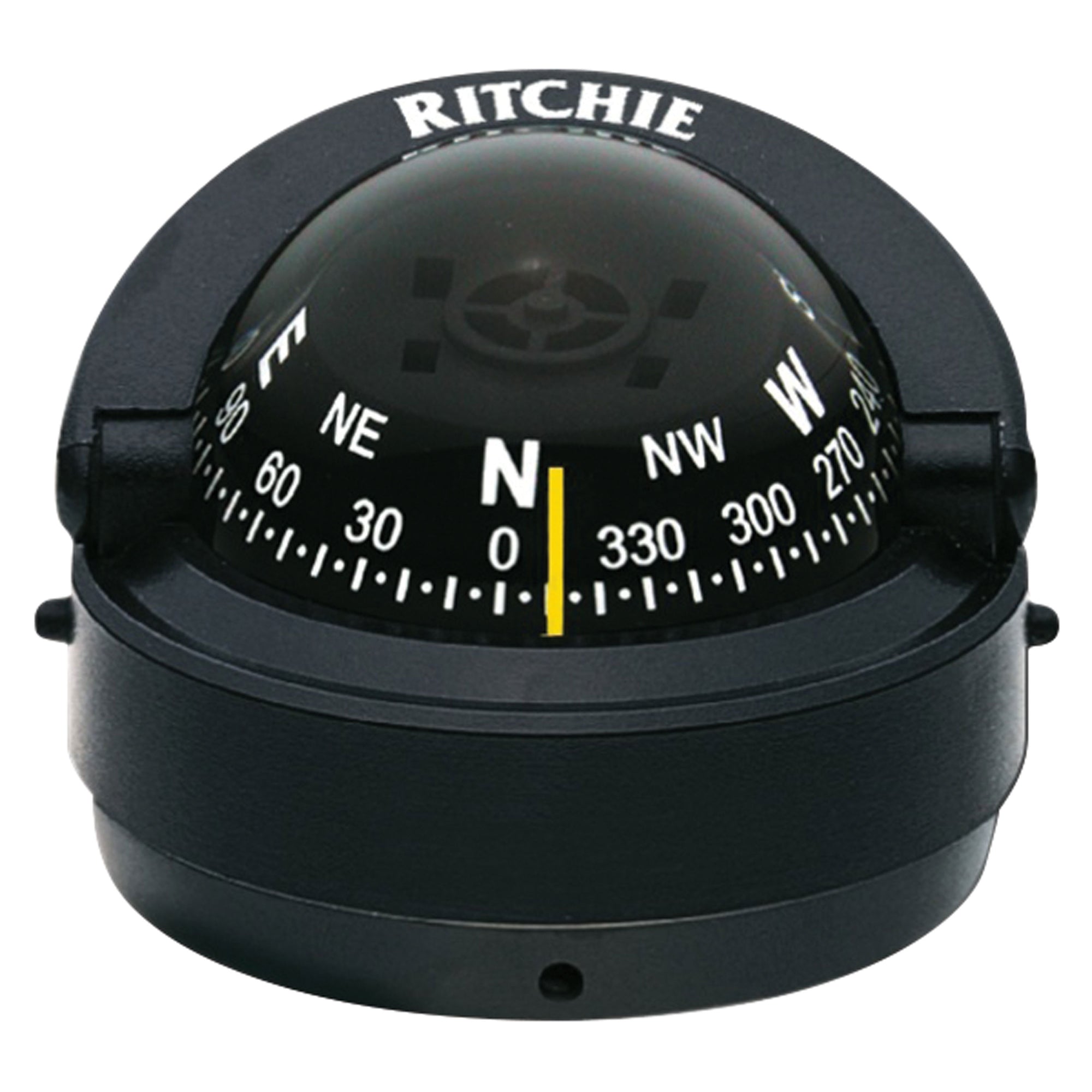 Ritchie Navigation S-53 Explorer Compass - Surface Mount, Black with Black Dial
