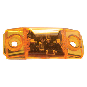 Fasteners Unlimited 003-17R LED Hot-Dog Marker/Clearance Light With Gasket - Red, 2.8 in. L x 1.1 in. H
