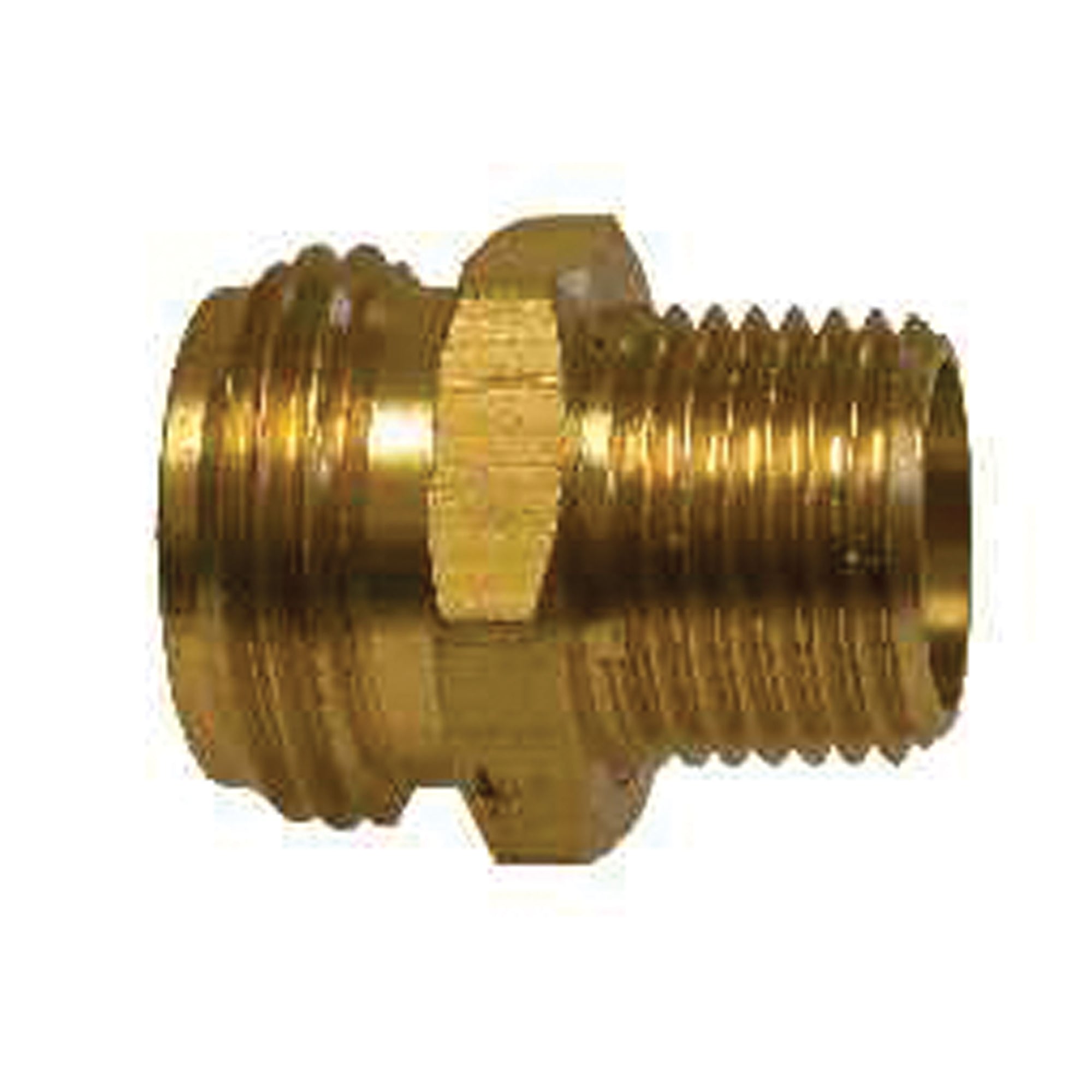 Midland Metal 30-058 Garden Hose Rigid MGH x Male Pipe Adapter No Tap - 3/4 in. x 1/2 in.