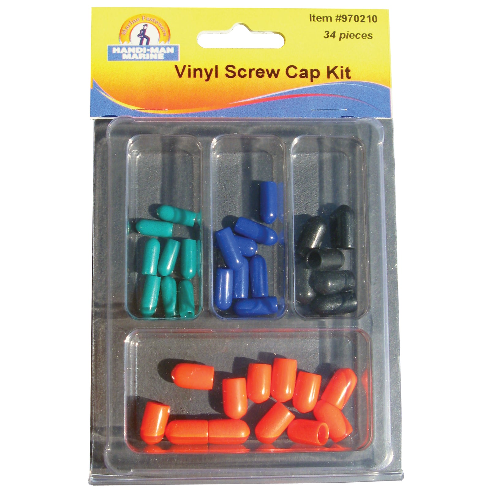 Handi Man Marine 970210 Vinyl Screw Cap Assortment Kit