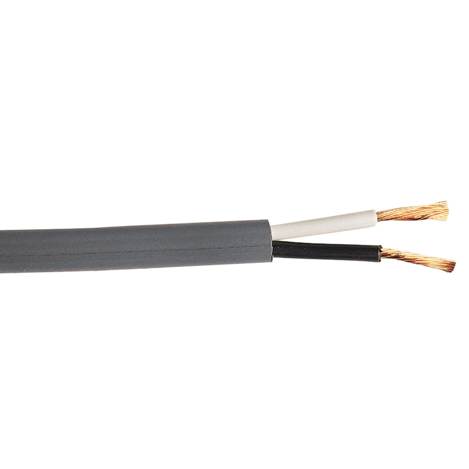 Deka 03208 Gray Jacketed Duplex Wire with Black/White Conductors - 14/2 Ga x 1000 ft.