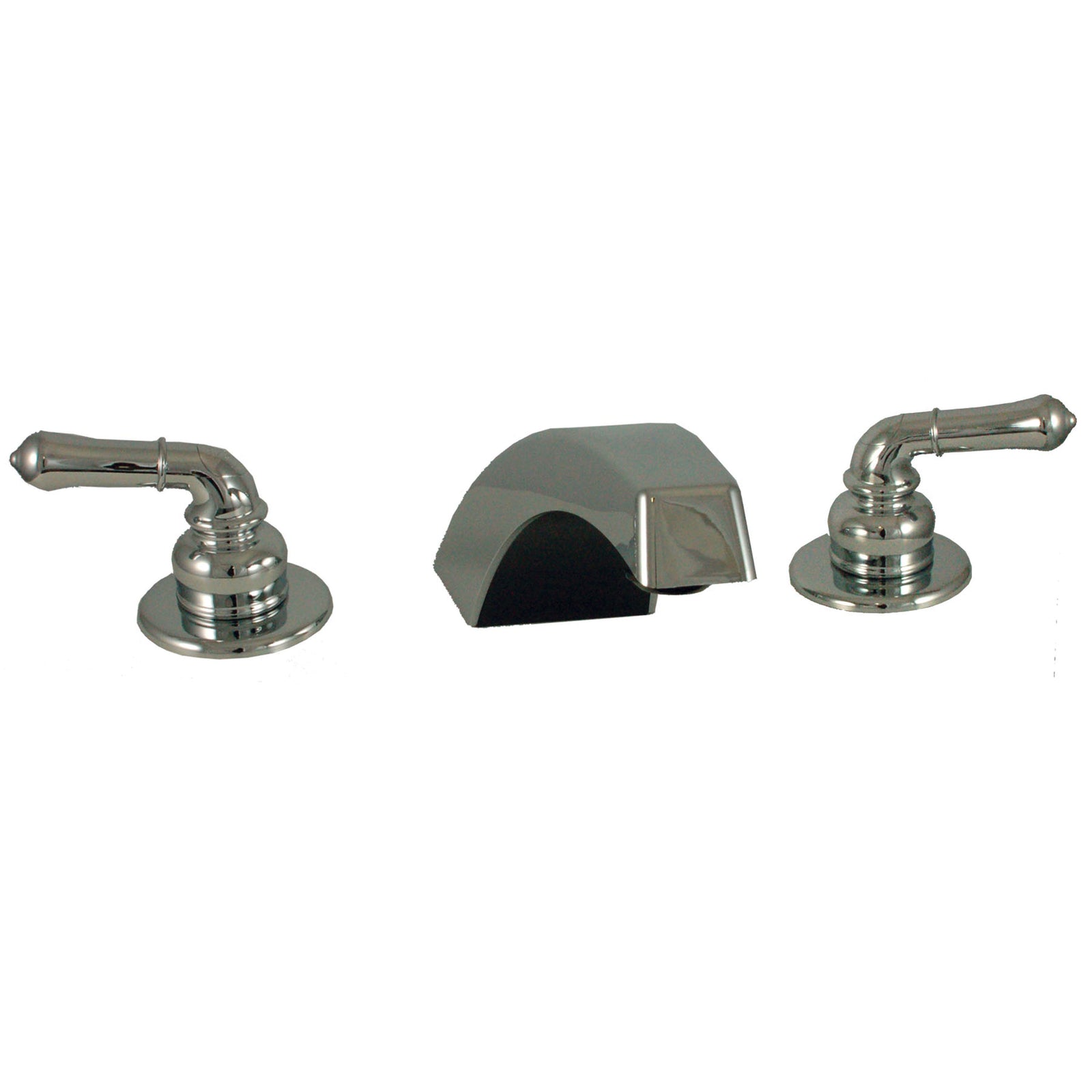 Empire Faucets U-YCH29 Adjustable Non-Metallic Tub Filler with Teapot Handles and Hi-Arc Spout - Chrome