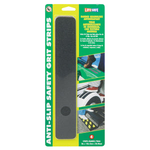 LIFESAFE RE160 Gator Grip Anti-Slip Safety Grit Tape - Black, 4" x 60' Roll