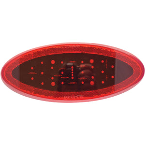 Fasteners Unlimited 003-85L Surface Mount Oval Elliptical LED Stop/Tail/Turn Light - Light With License Bracket