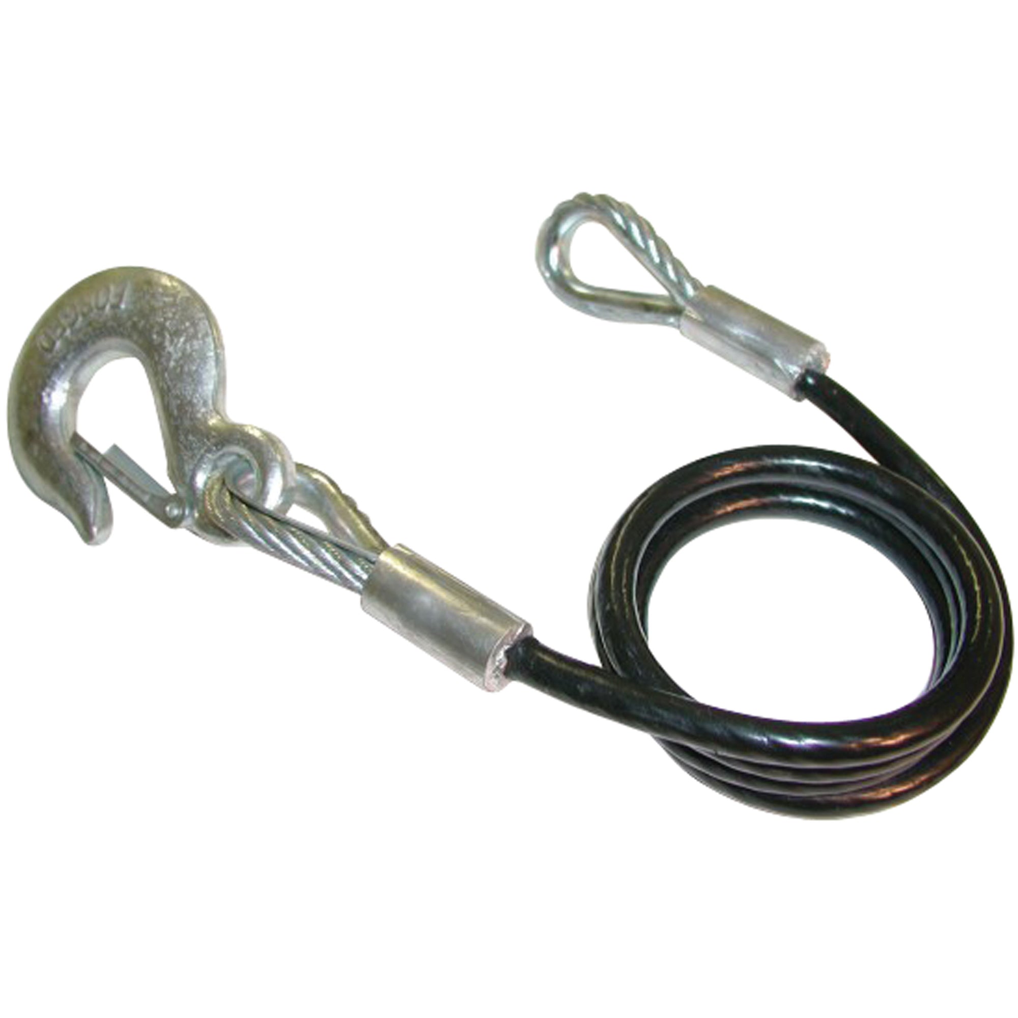 C.R. Brophy SC34 Trailer Safety Cable with Eye Hook - 5/16" - 3/8" Cable