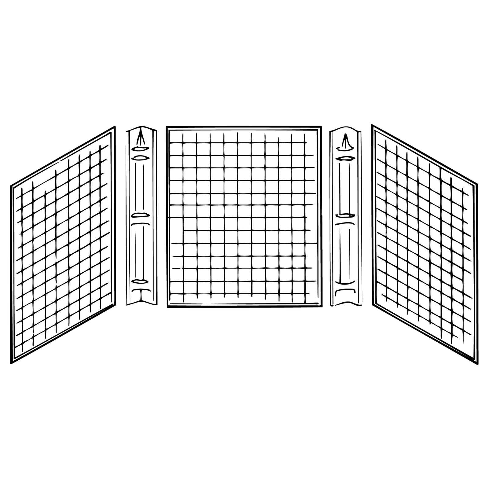 Kinro W-CWS42-SPK Three-Piece Tub Surround for use with Corner Caddy - 40 in. x 54 in., White
