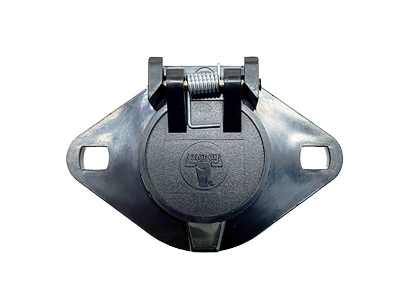 Blue Ox BX88413 6-Pin Connector Kit - Black Plastic, Single