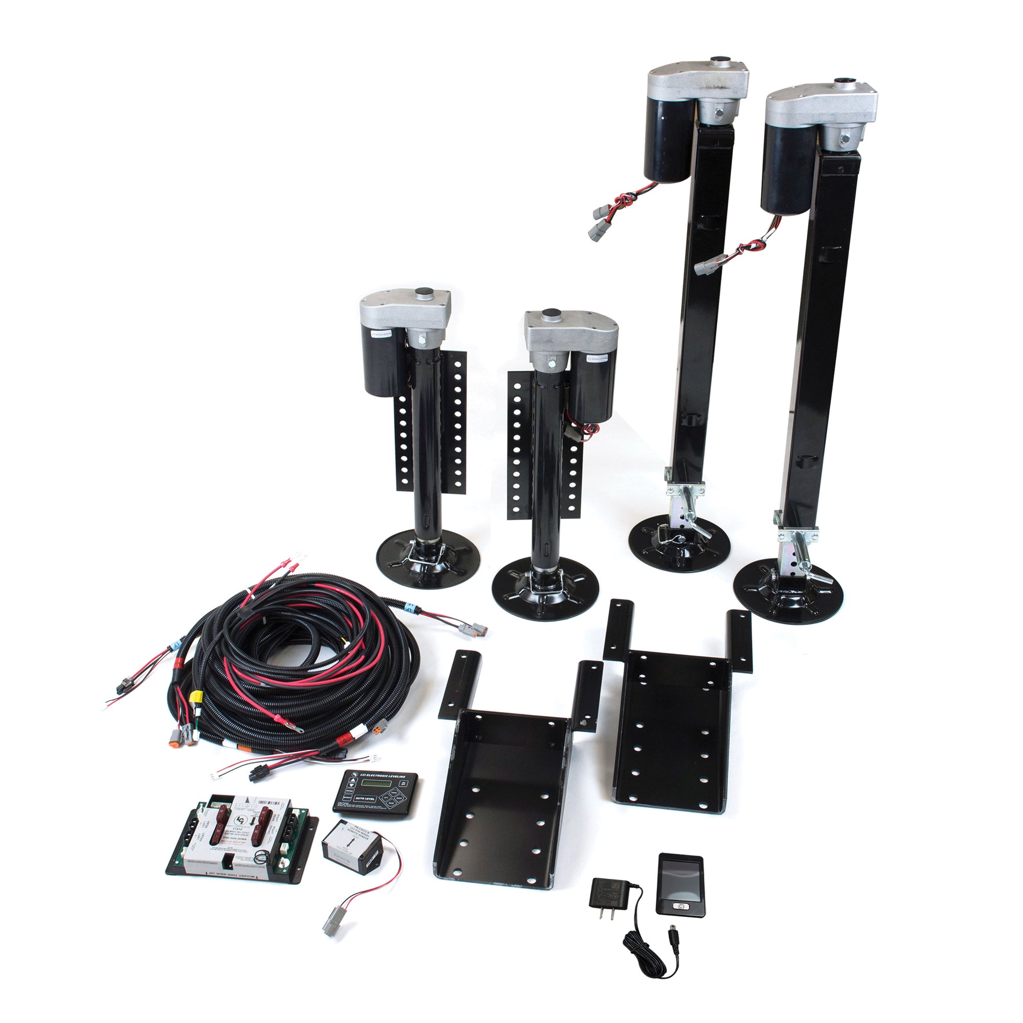 Lippert 358590 Ground Control 12V Wireless Electric RV Leveling System, 5th Wheel