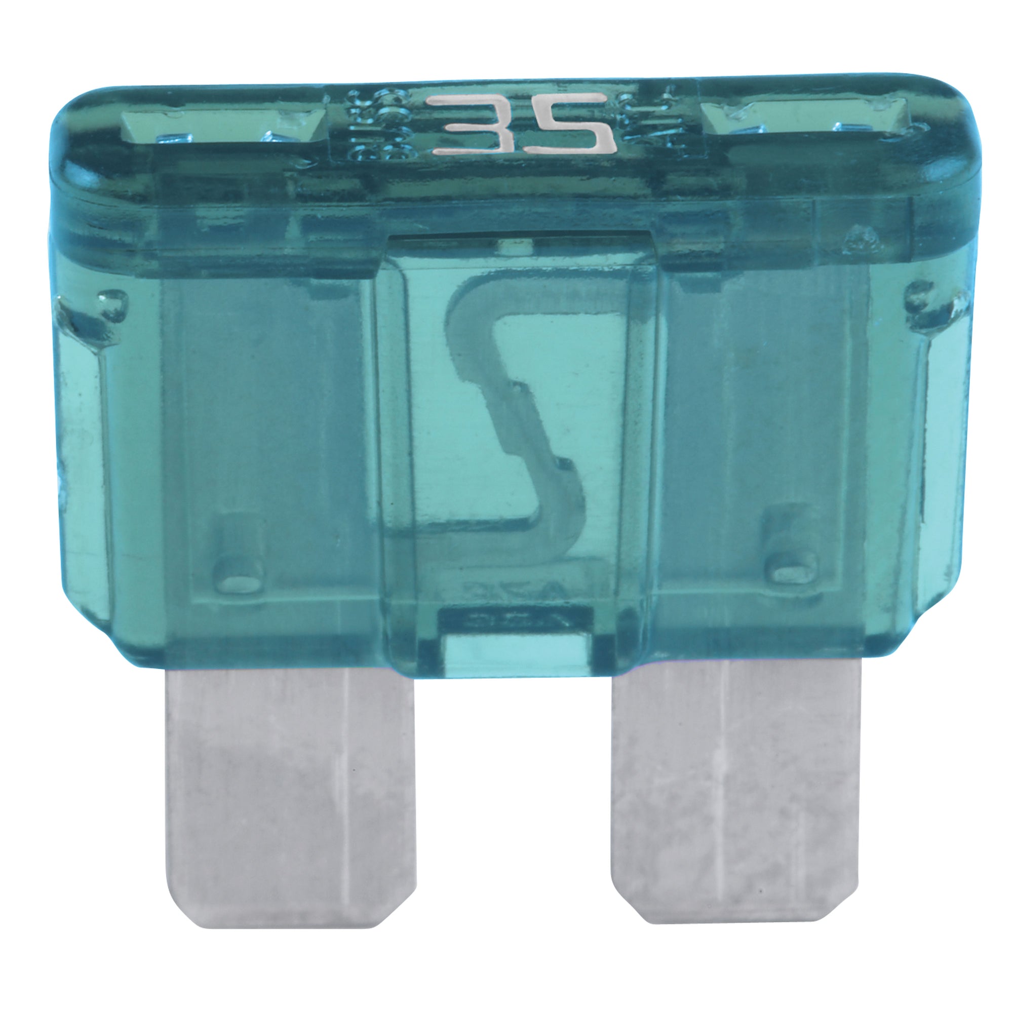 Bussmann ATC-35 ATC Fast-Acting Blade Fuse (Non-Indicating) - 35 Amp, Blue-Green, 5 Pack