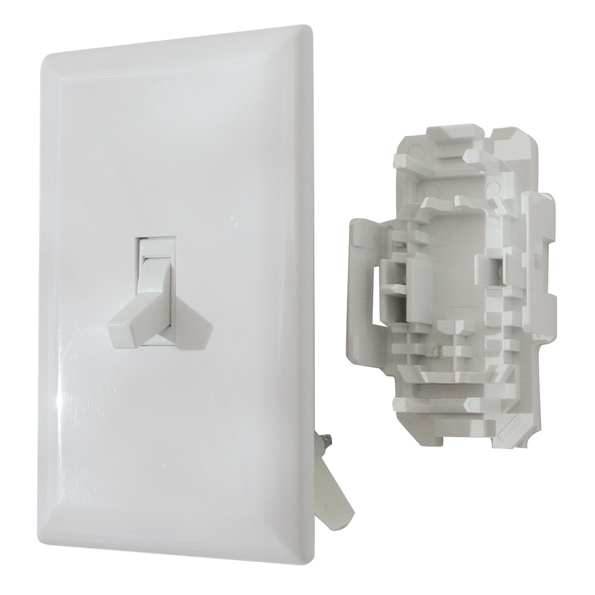 Diamond Group by Valterra DG151TVP Speed Box Toggle Switch with Cover - 15A, 125V, White