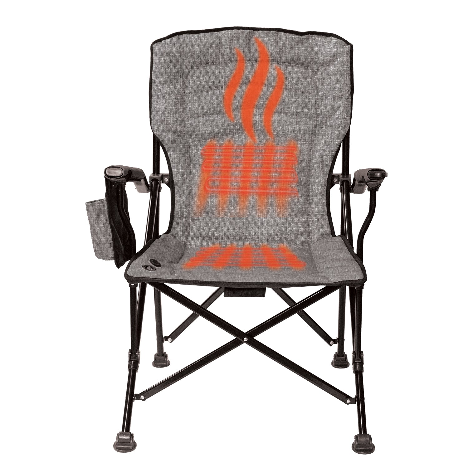 Kuma 887-KM-SBHC-HG Switchback Heated Chair - Heather Gray