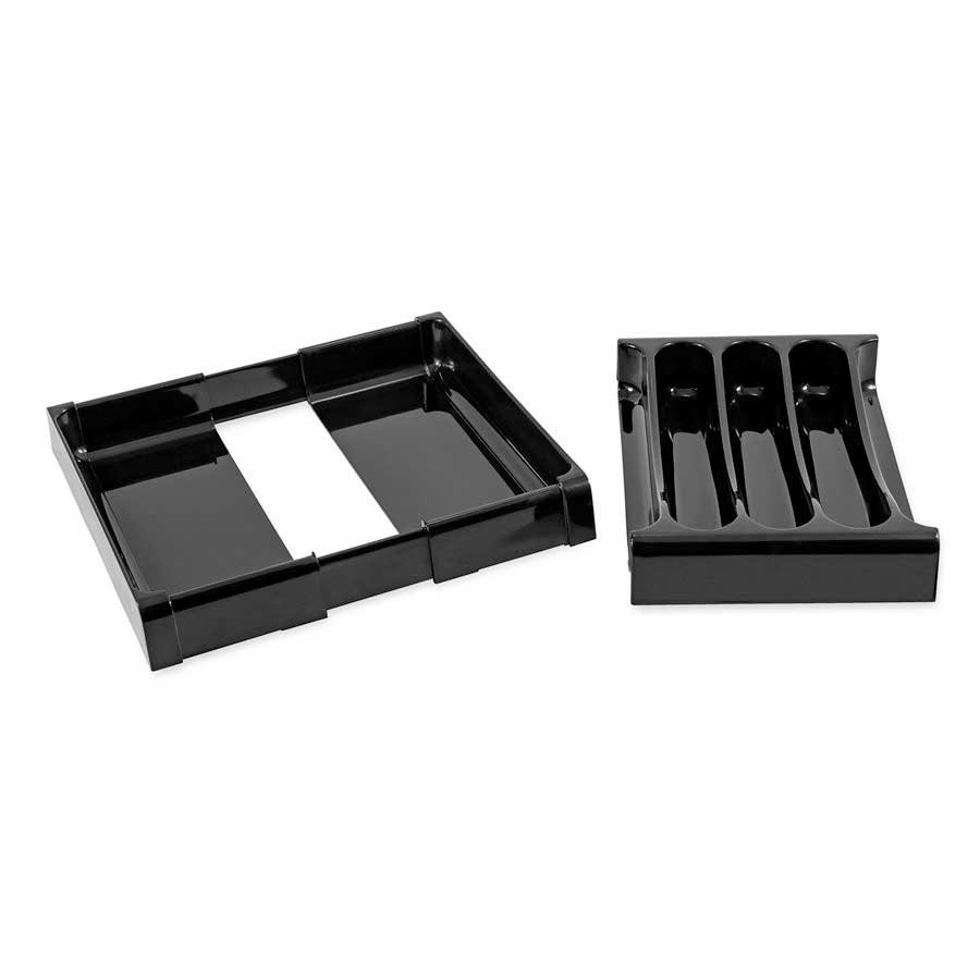 Camco 43504 RV Adjustable Cutlery Tray - Black
