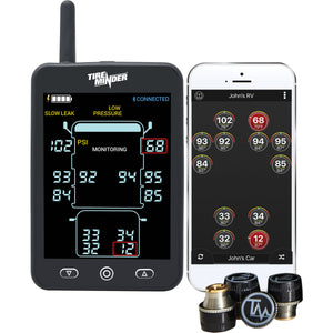 Minder Research TM22135 TireMinder A1AS RV TPMS with 10 Standard External Transmitters