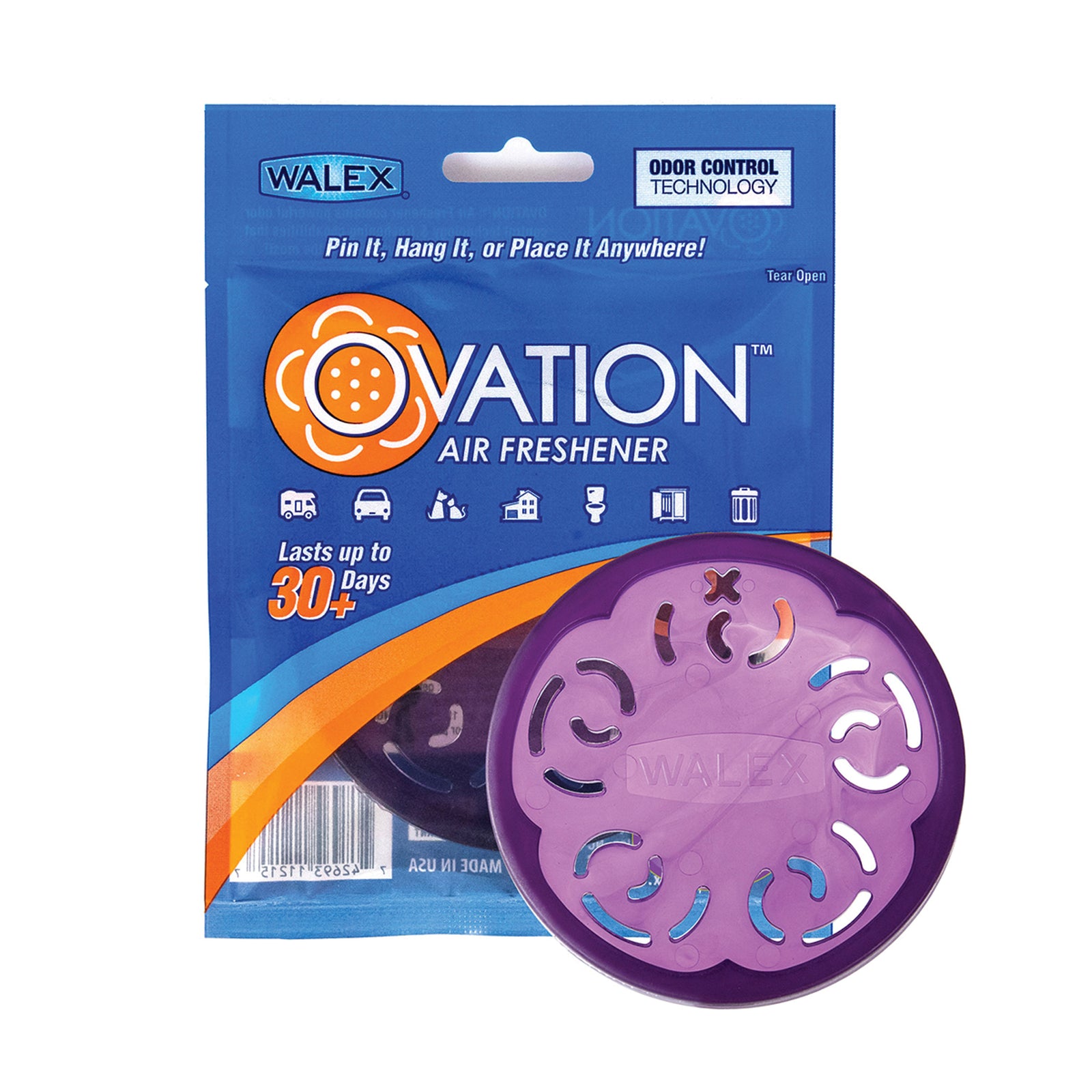 Walex OVAFLAV1 Portable Ovation Air Freshener - Lavender Scent, Single