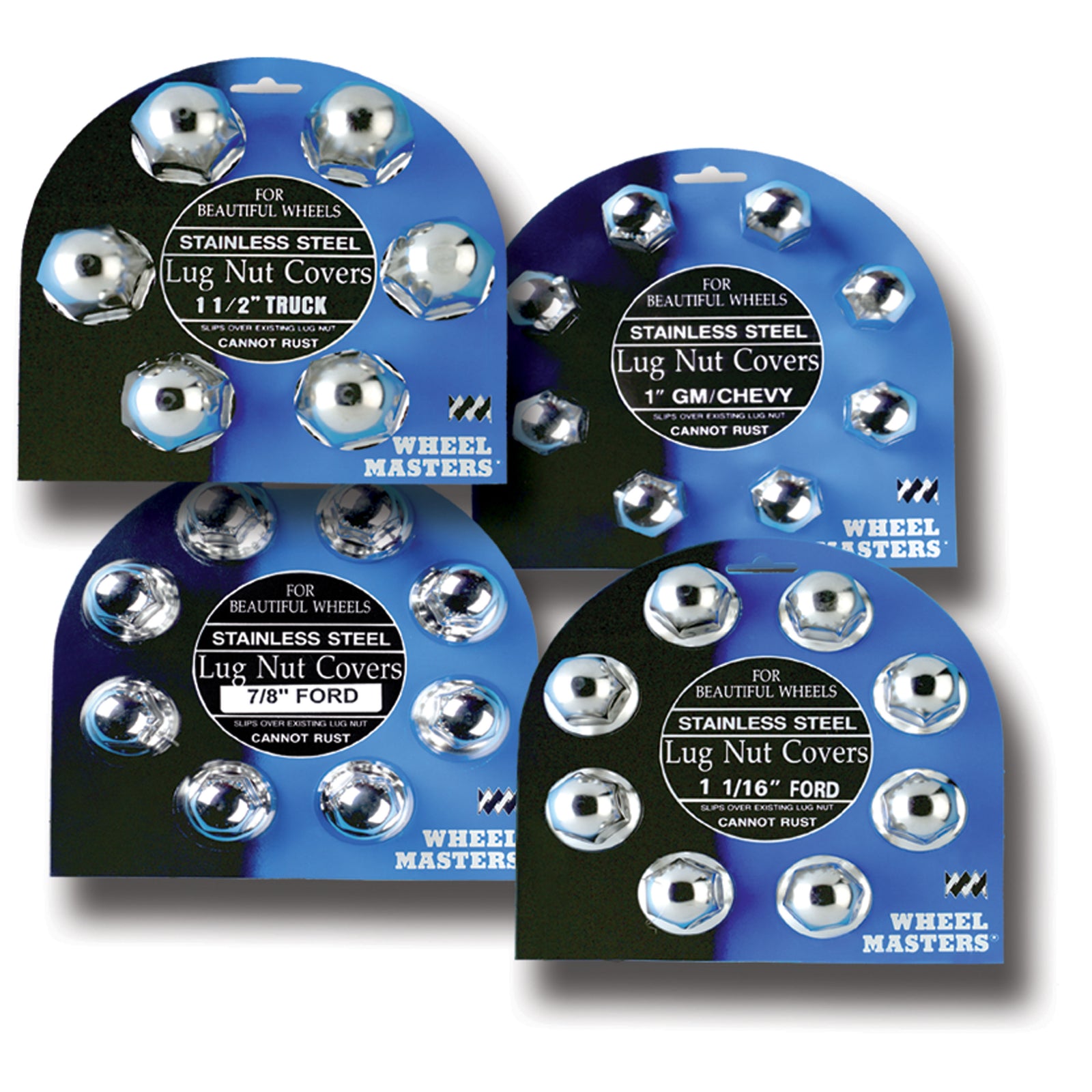 Wheel Masters 8010 Custom Lug Nut Cover - Gm, Chevy & Other 1" Lug Nuts