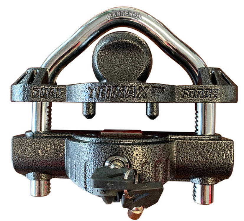 TRIMAX UMAX50D Deluxe Universal Dual Purpose Trailer Coupler Lock with Integrated U-Lock