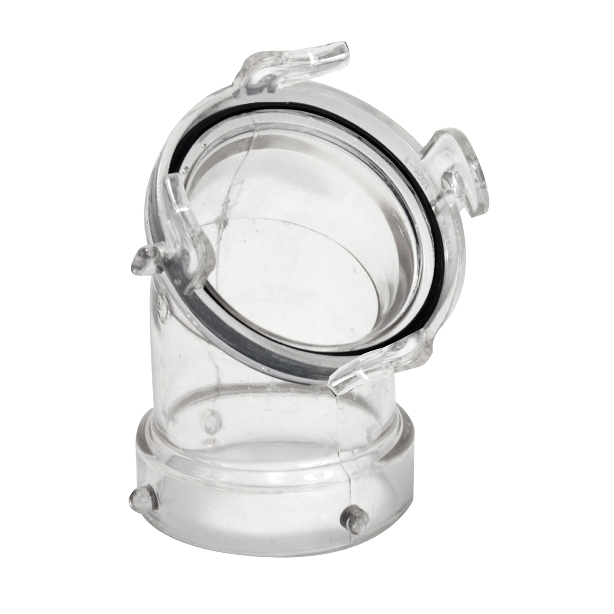 Valterra T1026-1 ClearView Hose Adapter - 45° with 3" Bay Lugs