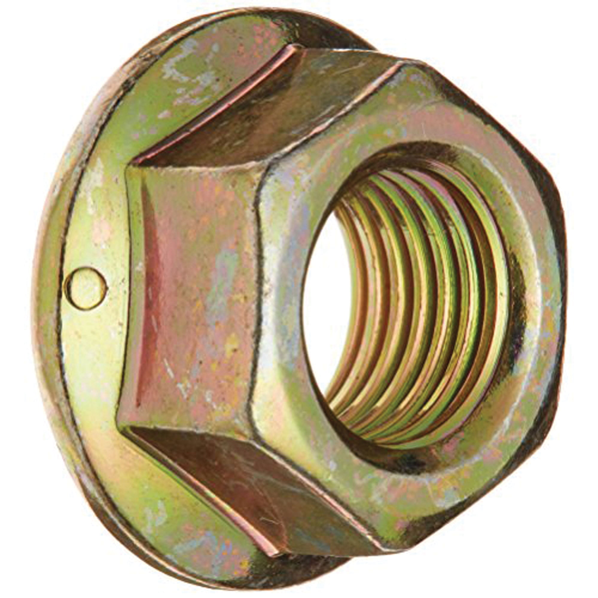 AP Products 014-139725 3/8" - 24 Zinc-Coated Flange Hex Nut - 5 Pack