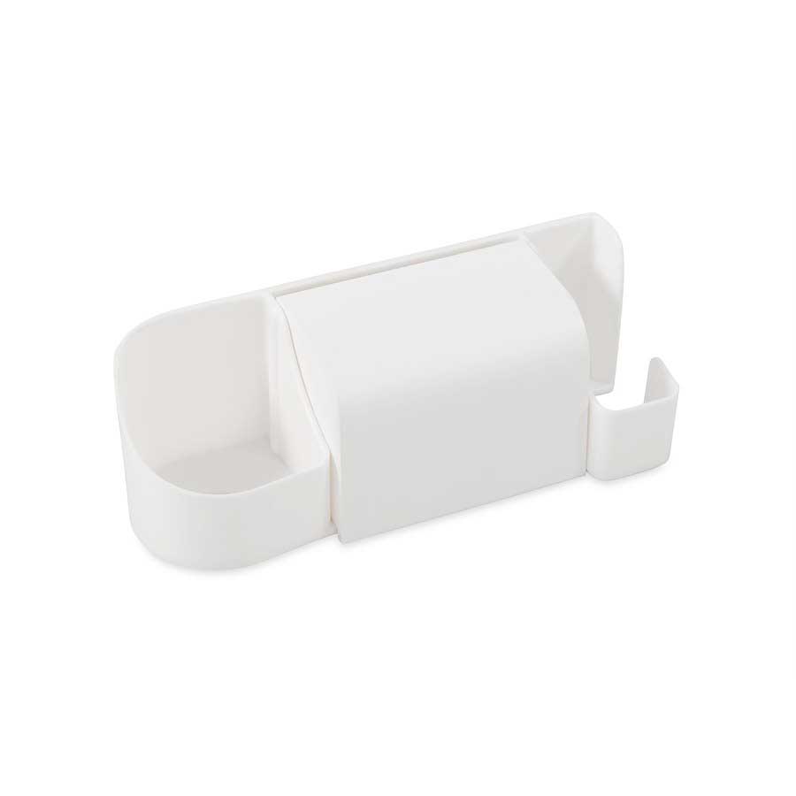 Camco 57208 Pop-A-Toothbrush with Paste and Floss Holder - White
