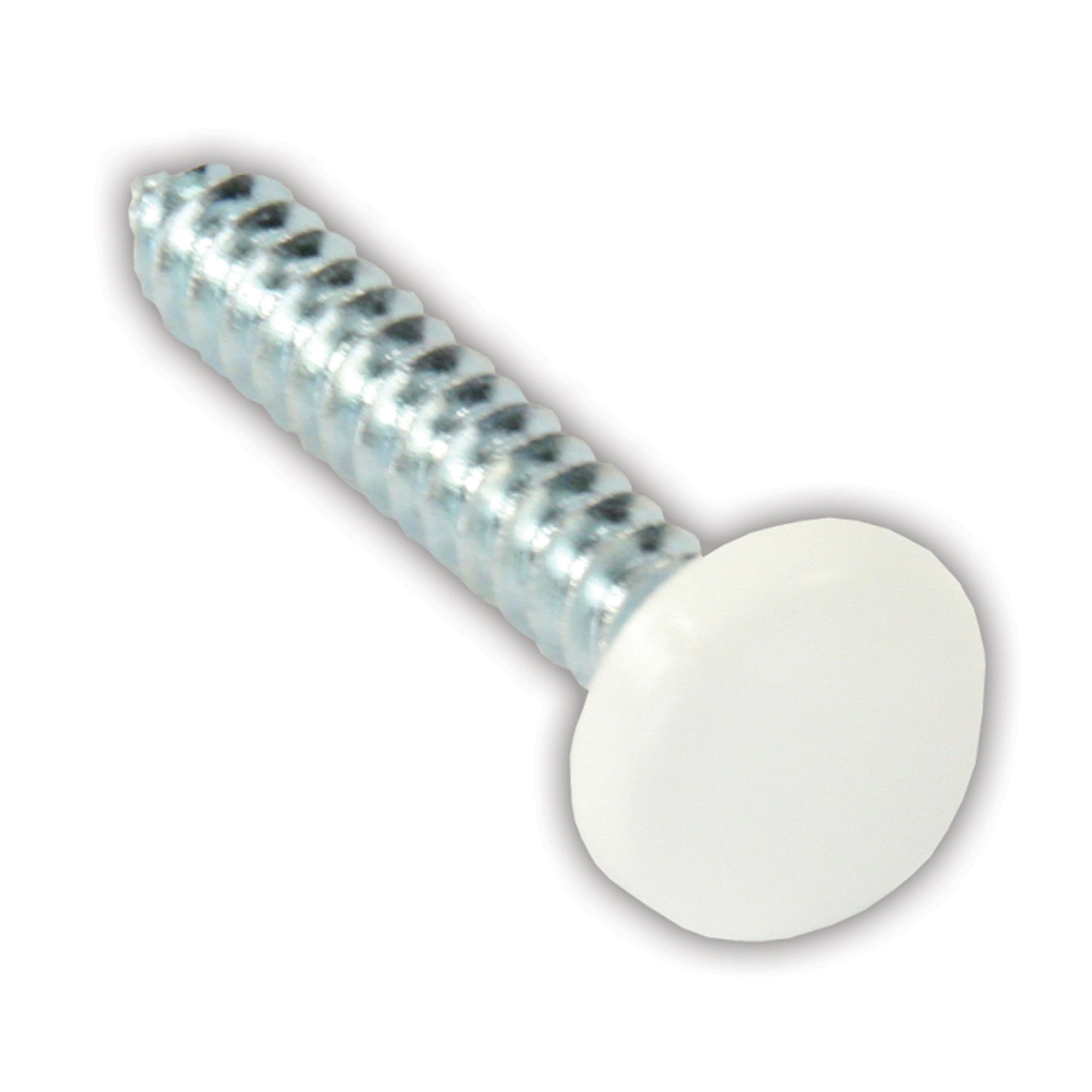 JR Products 20415 Kappet Screws with Covers, Pack of 14 - White