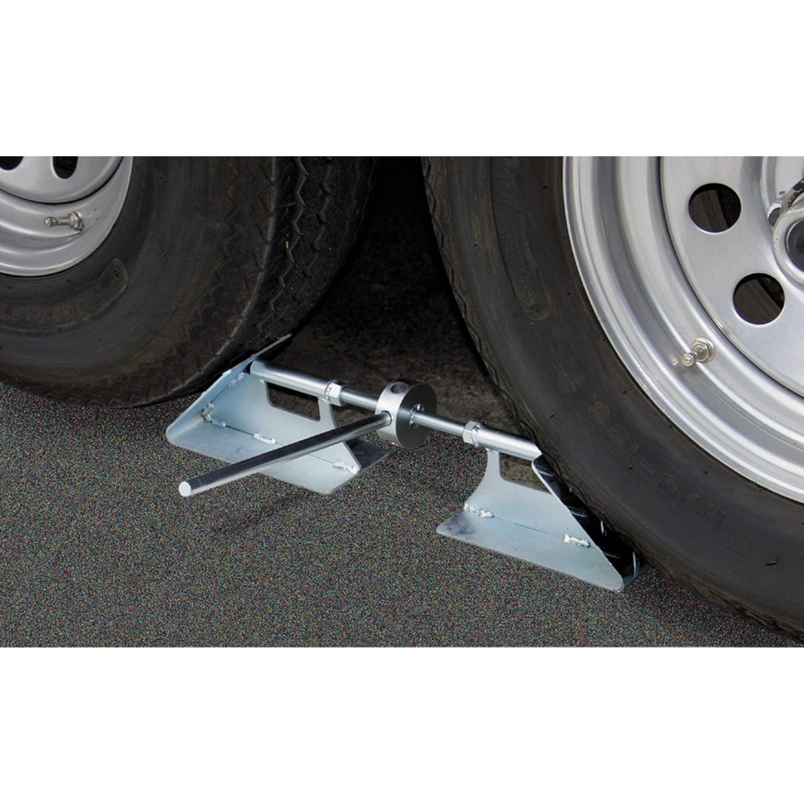 BAL 28000A Tire Lock Chock – Wheel Stabilizer for Tandem Axle Trailers & RVs – Prevents Rolling, Reduces Sway, Easy Tool-Free Operation