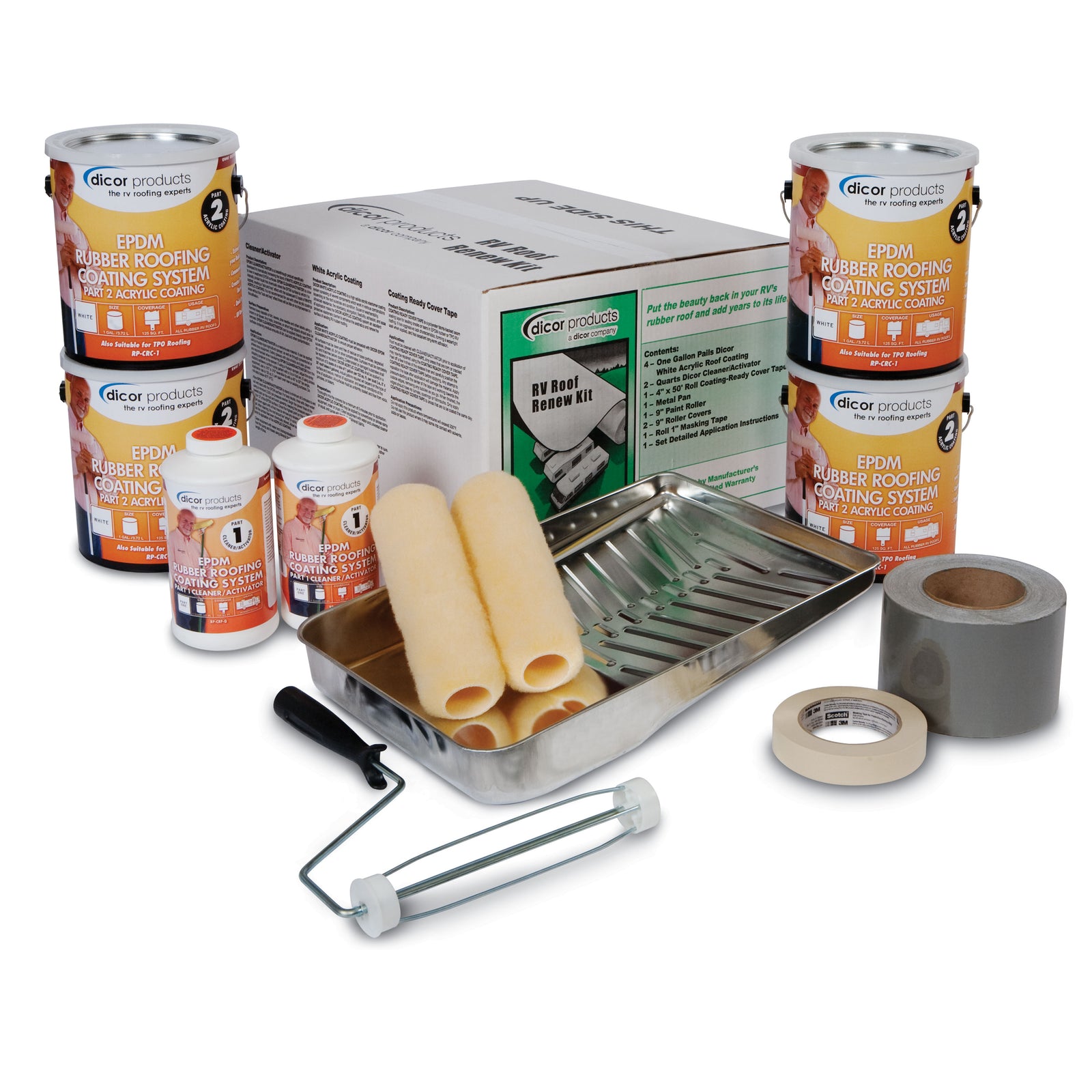 Dicor Corporation RP-RRKT-30 RV Roof Renew Kit - Tan