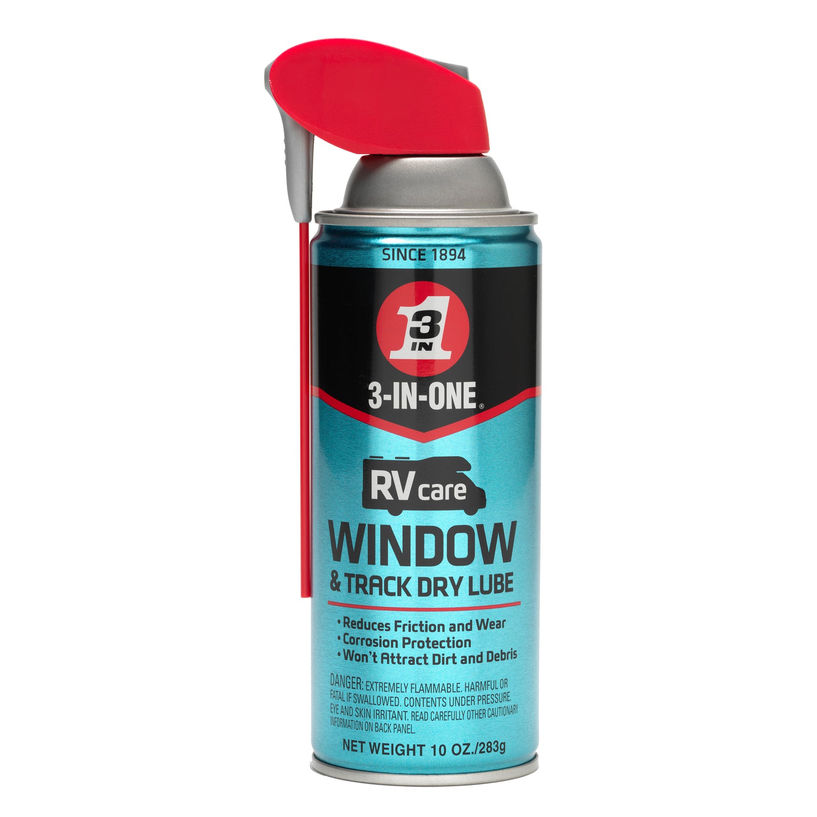 WD40 Company 120091 3 In 1 Rv Window & Track Dry Lube Spray 10 Oz