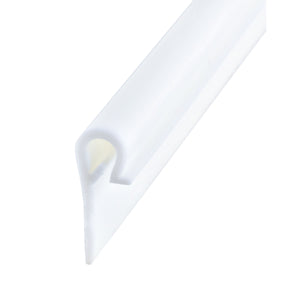AP Products 018-635-216 White Poly Sewn-In Clip, Pair - 1-3/16" x 3/8" x 18'