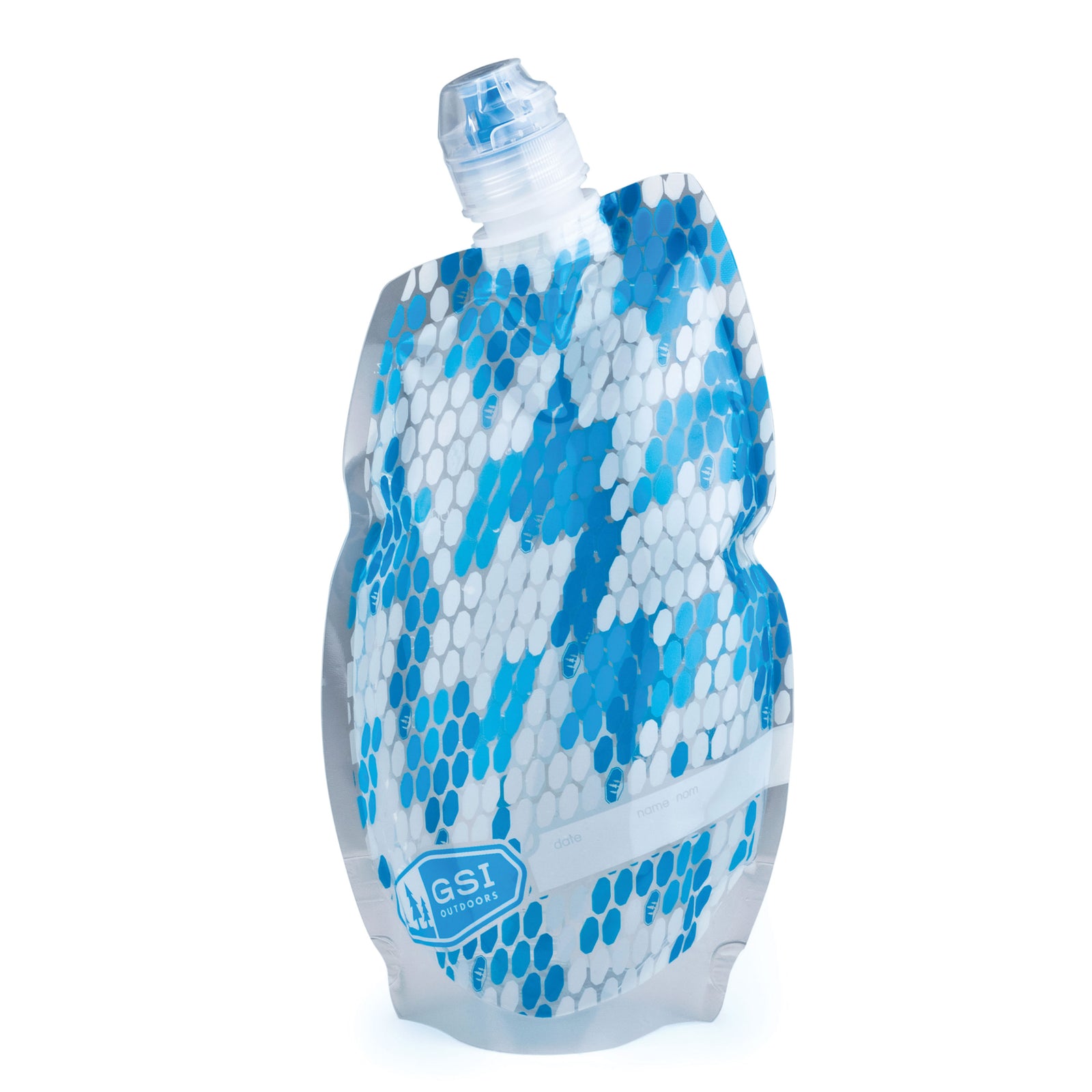 GSI Outdoors 1/2 Liter Collapsible Bottle - Aqua Sea