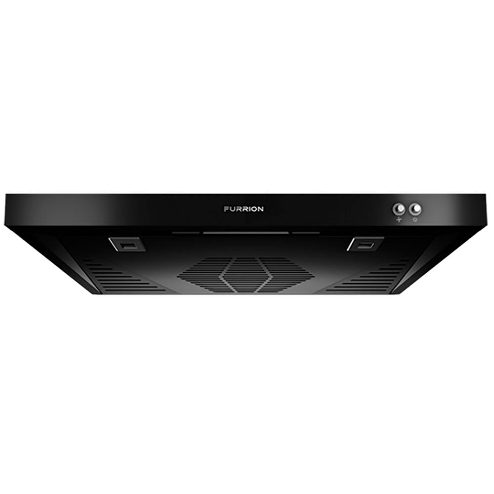 Lippert 732497 12V Ventless Range Hood with Charcoal Filter - Black