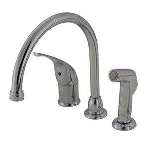 American Brass SL801GSORB RV Kitchen Faucet With Single Lever Handle And Sprayer 8" - Oil Rub Bronze