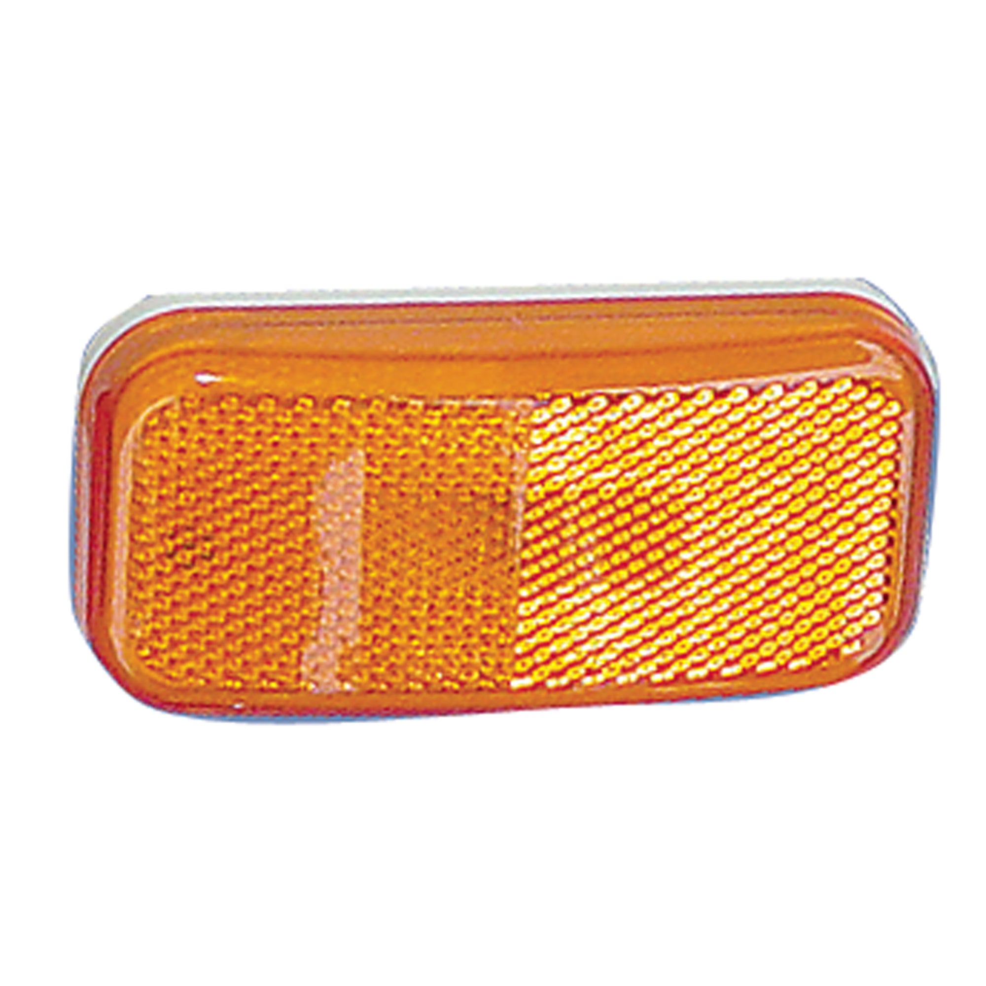 Fasteners Unlimited 003-58L Command Electronics Rounded Corner LED Clearance Light - Amber with White Base