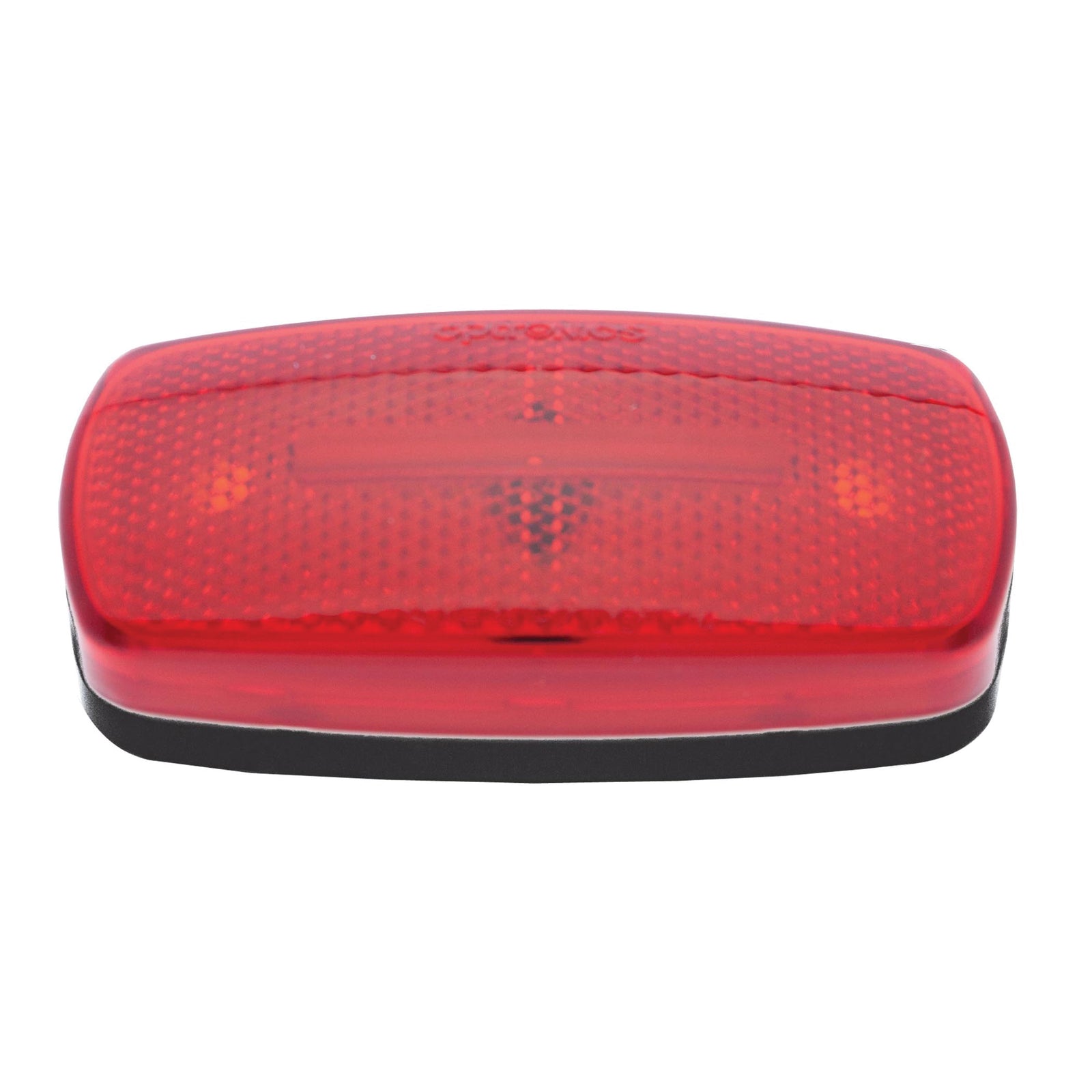 Optronics MC32RBS Mark Light Oval Black Base Red
