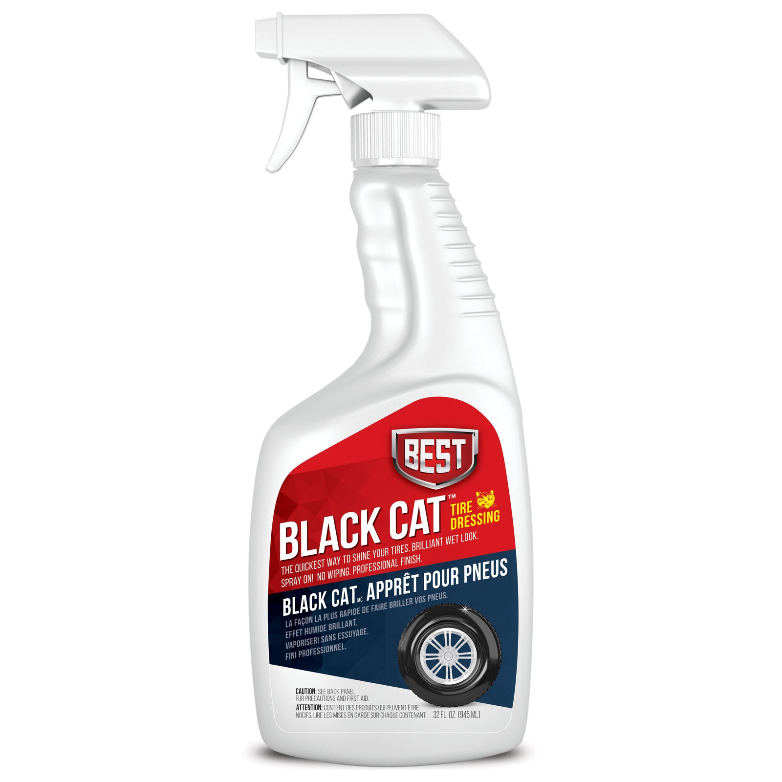 B.E.S.T. 43032 Black Cat Tire Dressing - 32 oz.