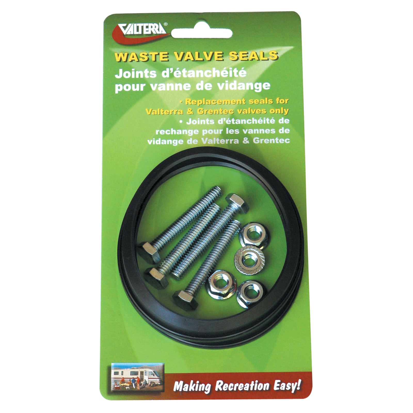 Valterra T1003-7VP Waste Valve Seal with Hardware - 3", Pack of 2