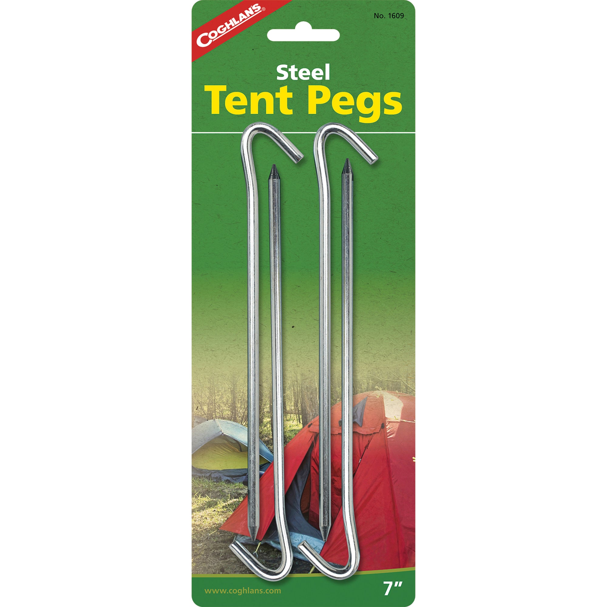 Coghlan's 1609 Steel Tent Pegs - 7", 4 Pack
