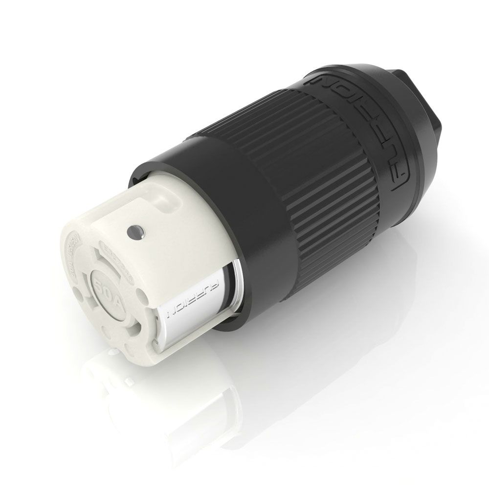 Lippert 381684 50A 125/250V Female Locking Connector - Black